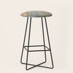 Floral Botanical Mille Fleur Pattern Stool Gallery Image 1