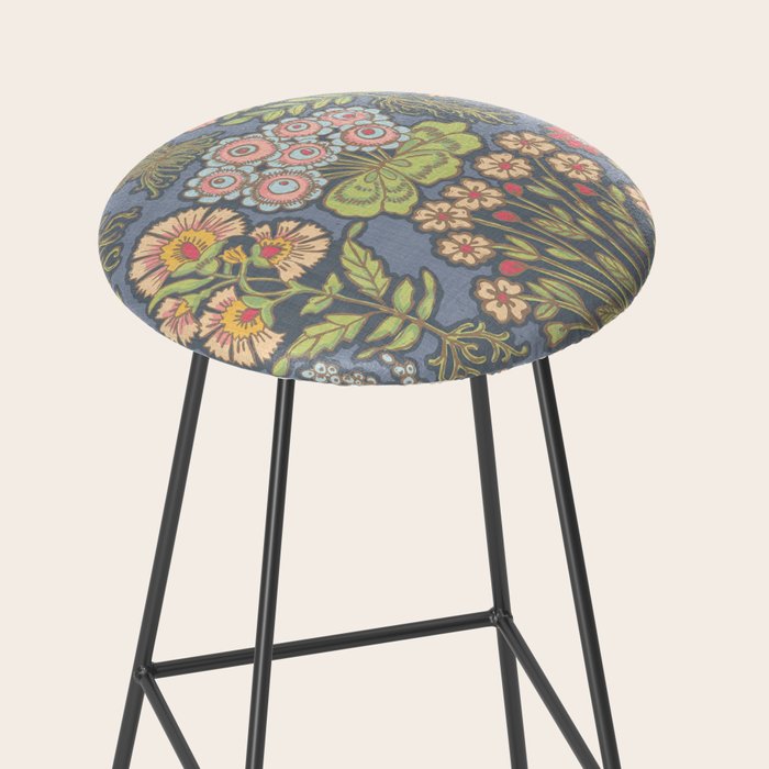 Floral Botanical Mille Fleur Pattern Stool Gallery Image 2