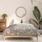 Floral Botanical Mille Fleur Pattern Comforter Gallery Image 3