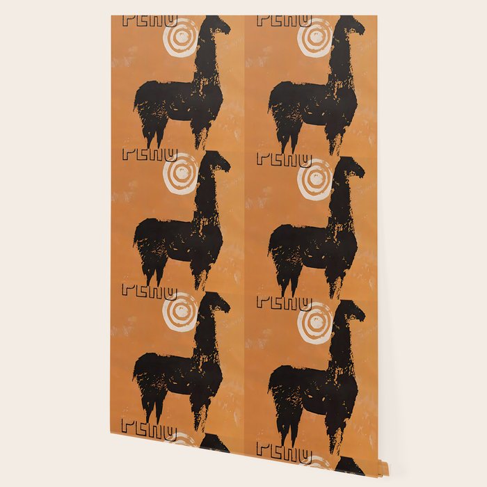Peru Llama Vintage Travel Poster Wallpaper Gallery Image 2