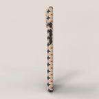 Retro Mid Century Modern Atomic Dots and Stars Pattern in Mid Mod Orange Beige Navy Blue Small iPhone Case Gallery Image 2