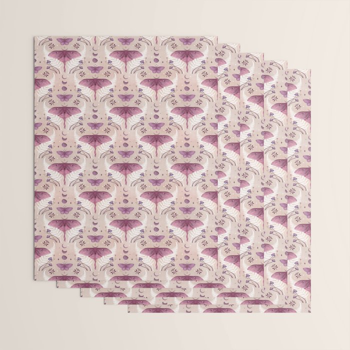 Luna and Emerald - Vintage Pink Wrapping Paper Gallery Image 3