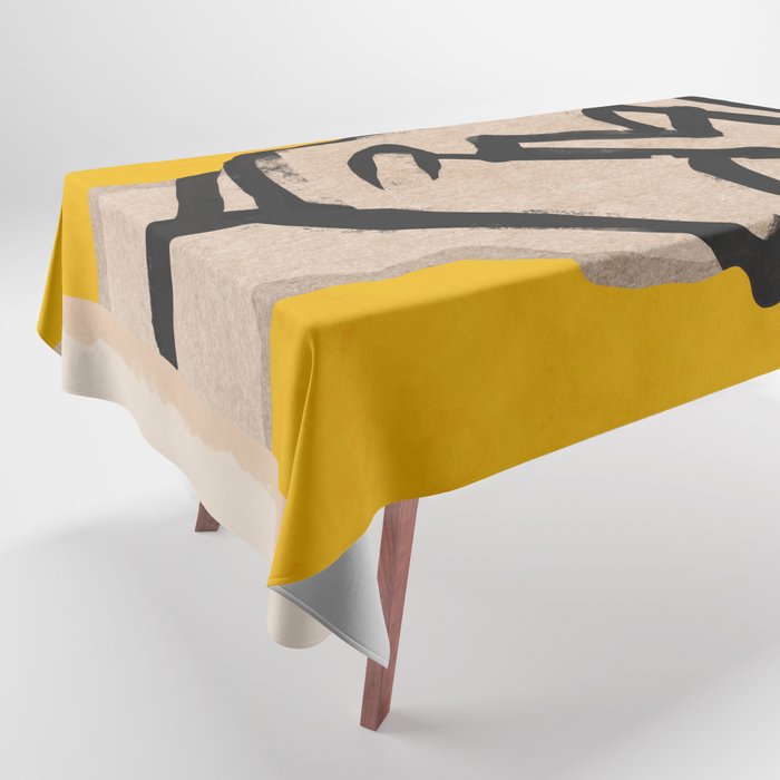 Modern Abstract Art Face 20 Tablecloth Gallery Image 1