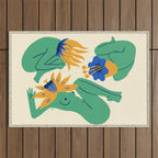 Bloomers Outdoor Rug Gallery Image 1