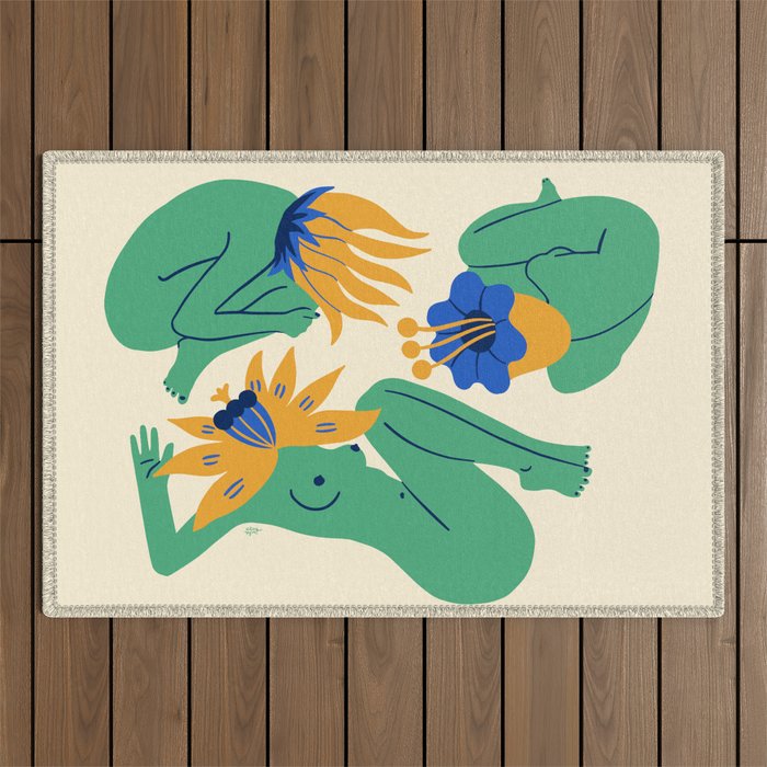 Bloomers Outdoor Rug Gallery Image 1