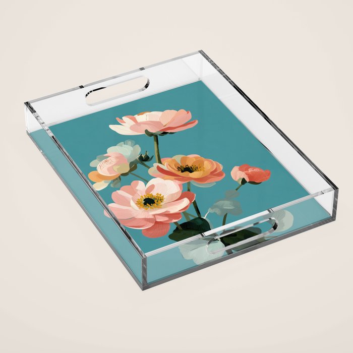Soft Spring Botanicals Acrylic Tray Gallery Image 1