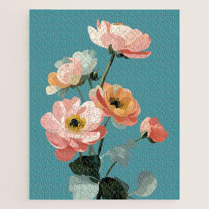 Soft Spring Botanicals Jigsaw Puzzle Gallery Image 1