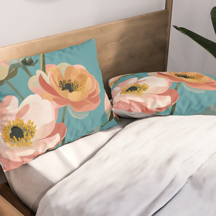 Soft Spring Botanicals Pillow Sham Gallery Image 2