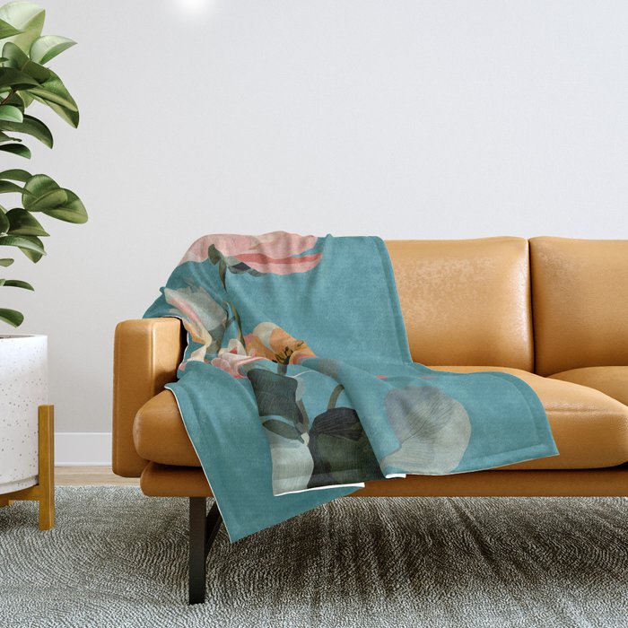 Soft Spring Botanicals Throw Blanket Gallery Image 1