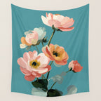 Soft Spring Botanicals Wall Tapestry Gallery Image 4