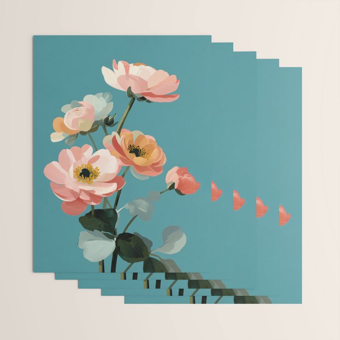 Soft Spring Botanicals Wrapping Paper Gallery Image 3