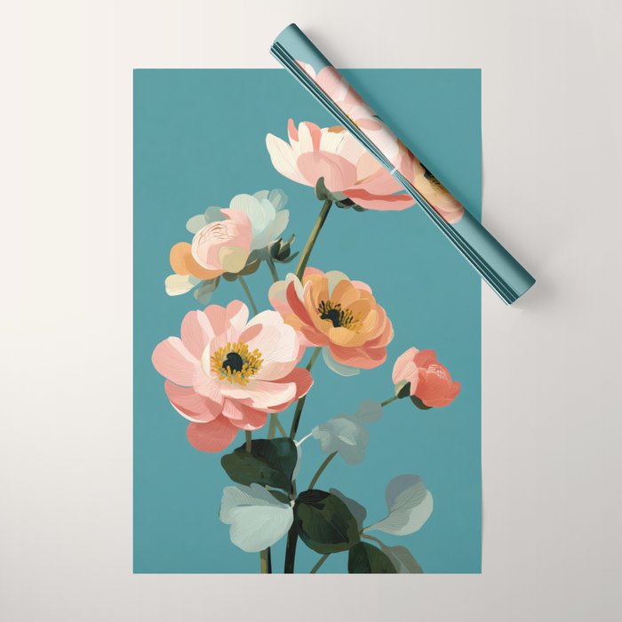 Soft Spring Botanicals Wrapping Paper Gallery Image 1