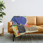 Abstract morning Throw Blanket Gallery Image 1