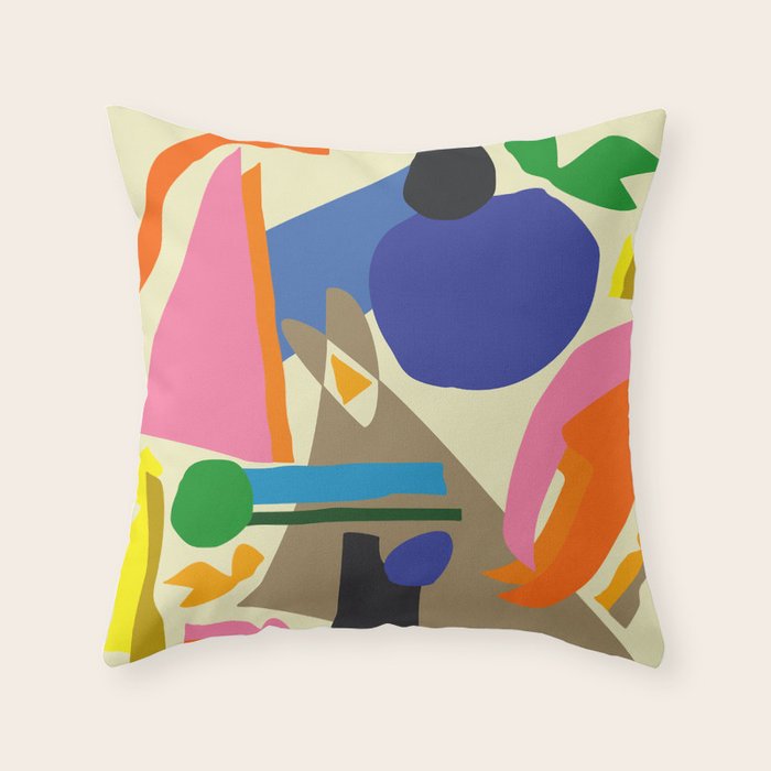 Abstract morning Throw Pillow Gallery Image 6