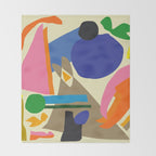 Abstract morning Throw Blanket Gallery Image 2