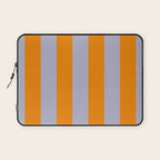 Lilac Clematis and Orange Stripes Laptop Sleeve Gallery Image 1