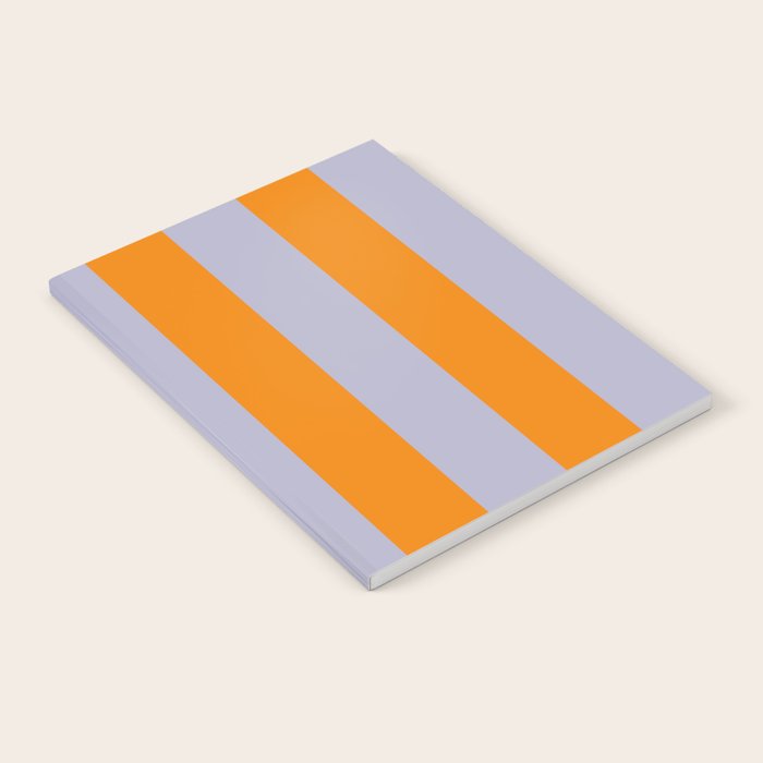 Lilac Clematis and Orange Stripes Notebook Gallery Image 2
