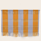 Lilac Clematis and Orange Stripes Wall Hanging Gallery Image 1