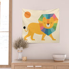 Lion Shine Wall Tapestry Gallery Image 2