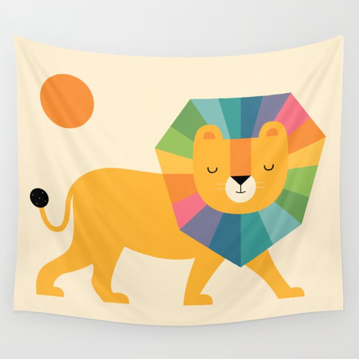 Lion Shine Wall Tapestry Gallery Image 1