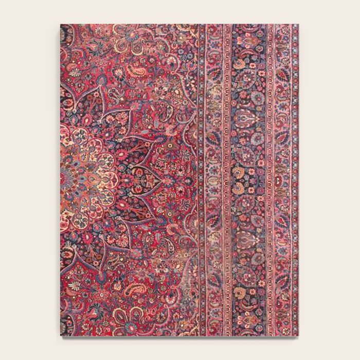 Antique Kashmar Persian Rose Red Notebook Gallery Image 4