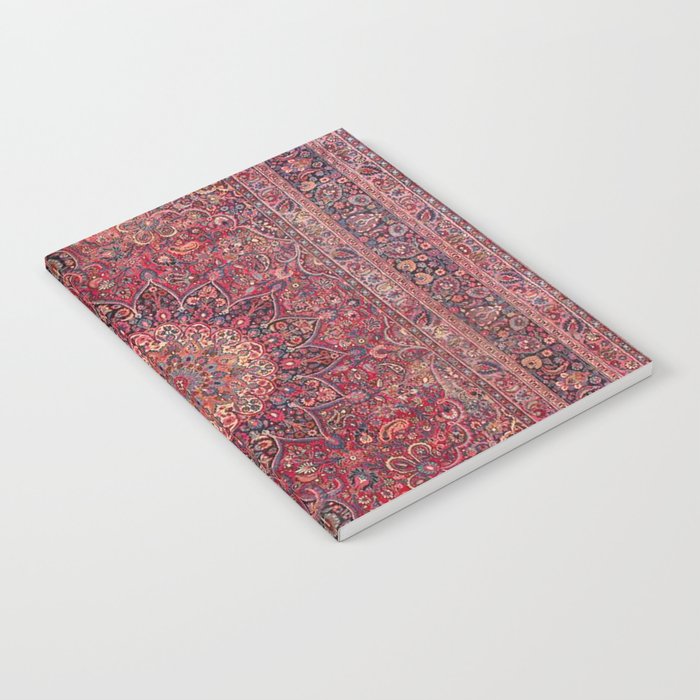 Antique Kashmar Persian Rose Red Notebook Gallery Image 2