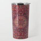 Antique Kashmar Persian Rose Red Travel Mug Gallery Image 1