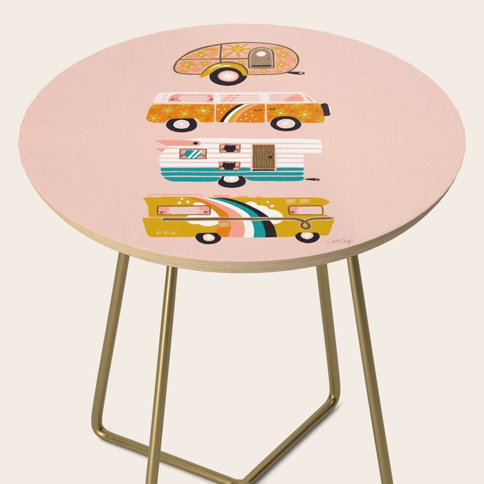 Retro Road Trip - Pink Palette Side Table Gallery Image 2