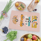 Retro Road Trip - Pink Palette Cutting Board Gallery Image 2