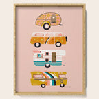 Retro Road Trip - Pink Palette Serving Tray Gallery Image 1