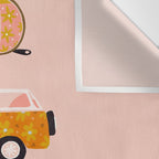 Retro Road Trip - Pink Palette Wall Tapestry Gallery Image 3