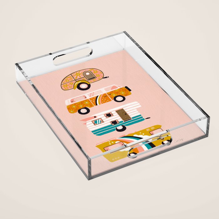 Retro Road Trip - Pink Palette Acrylic Tray Gallery Image 1