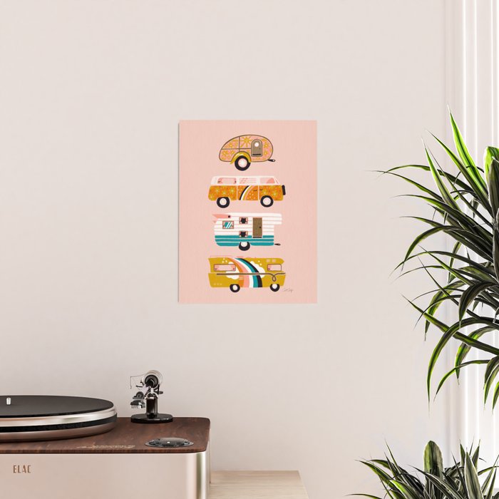 Retro Road Trip - Pink Palette Poster Gallery Image 2