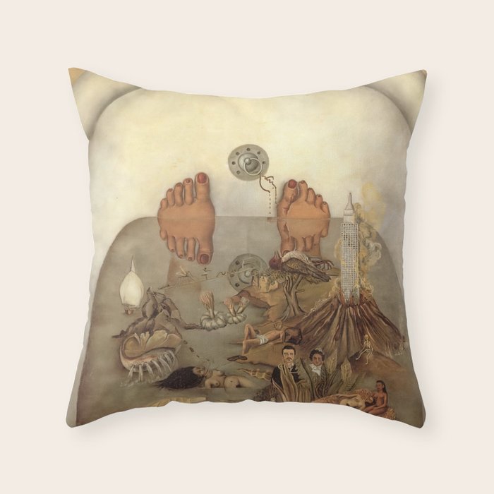 Frida Kahlo What the water gave me Throw Pillow Gallery Image 6