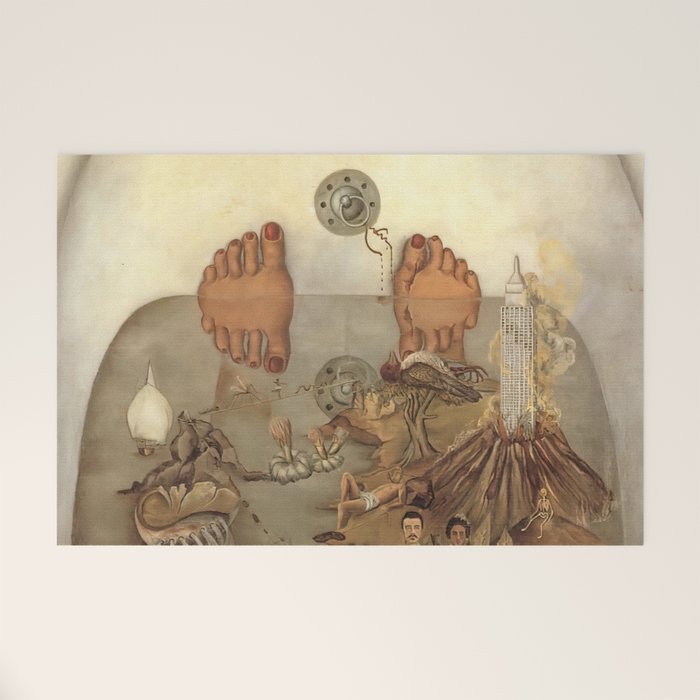Frida Kahlo What the water gave me Welcome Mat Gallery Image 1