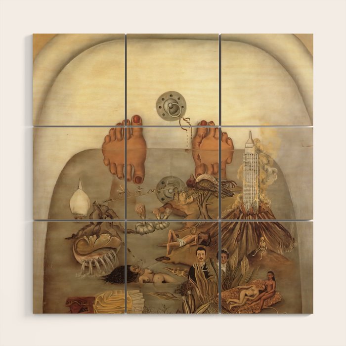 Frida Kahlo What the water gave me Wood Wall Art Gallery Image 1