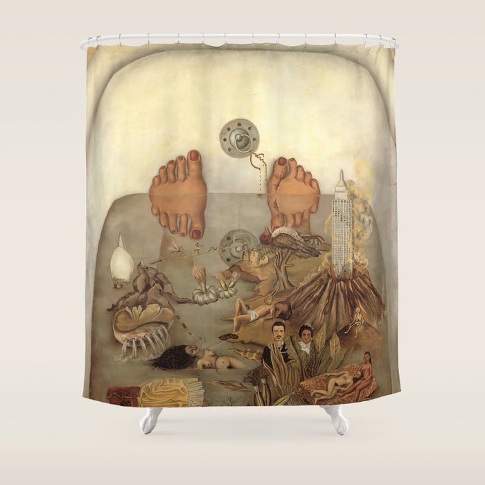 Frida Kahlo What the water gave me Shower Curtain Gallery Image 1