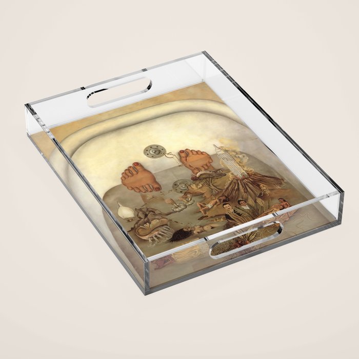 Frida Kahlo What the water gave me Acrylic Tray Gallery Image 1