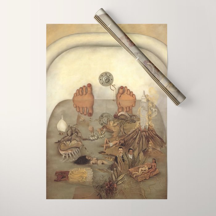 Frida Kahlo What the water gave me Wrapping Paper Gallery Image 1