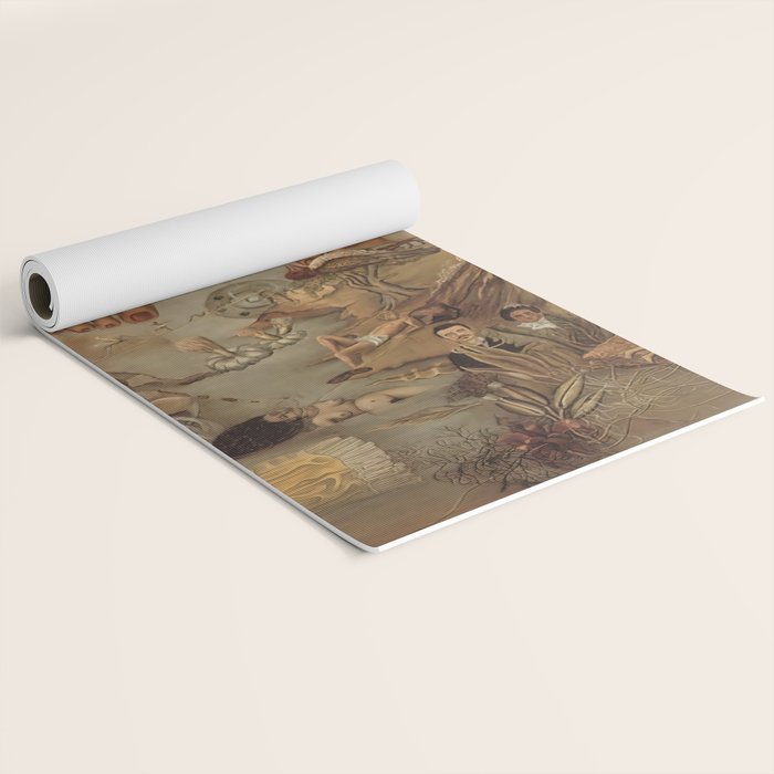 Frida Kahlo What the water gave me Yoga Mat Gallery Image 2
