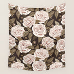 A Realm Of Roses - Dark Academia Pink Wall Tapestry Gallery Image 4