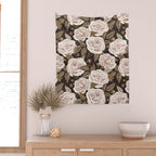 A Realm Of Roses - Dark Academia Pink Wall Tapestry Gallery Image 2