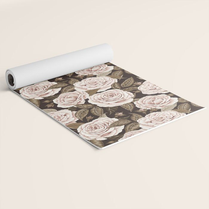 A Realm Of Roses - Dark Academia Pink Yoga Mat Gallery Image 2