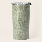 William Morris Willow Bough Cream Pale Green Travel Mug Gallery Image 2