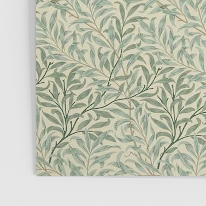 William Morris Willow Bough Cream Pale Green Poster Gallery Image 3