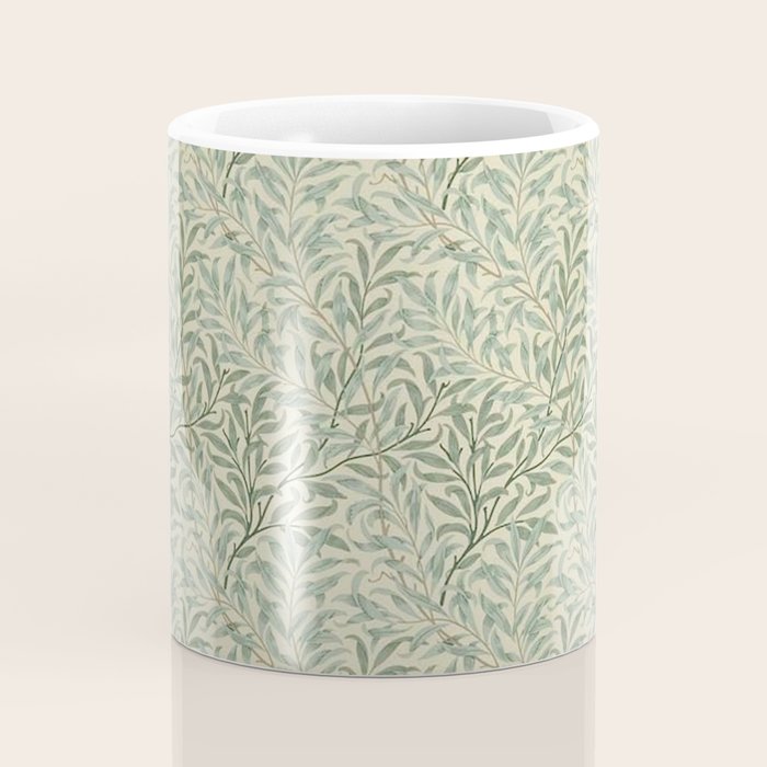 William Morris Willow Bough Cream Pale Green Coffee Mug Gallery Image 4