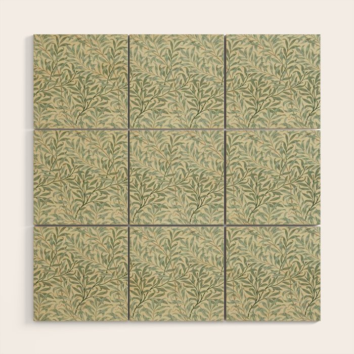 William Morris Willow Bough Cream Pale Green Wood Wall Art Gallery Image 1