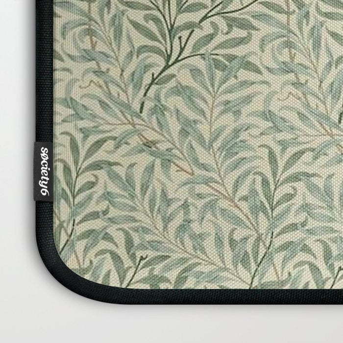 William Morris Willow Bough Cream Pale Green Laptop Sleeve Gallery Image 3