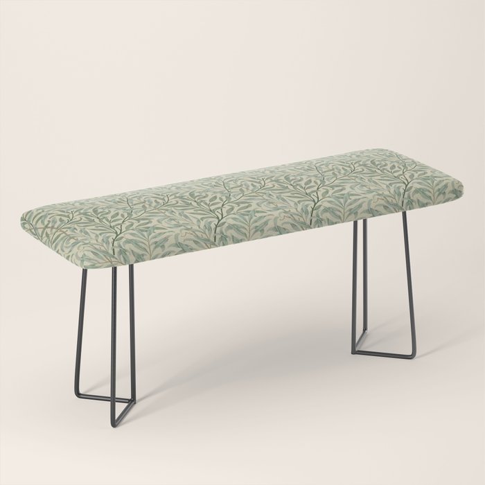 William Morris Willow Bough Cream Pale Green Bench Gallery Image 1