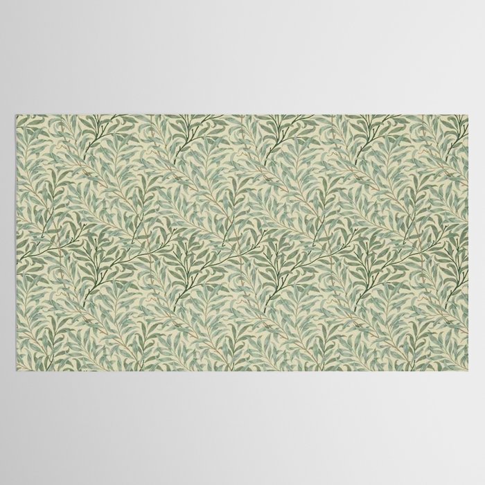 William Morris Willow Bough Cream Pale Green Tablecloth Gallery Image 2